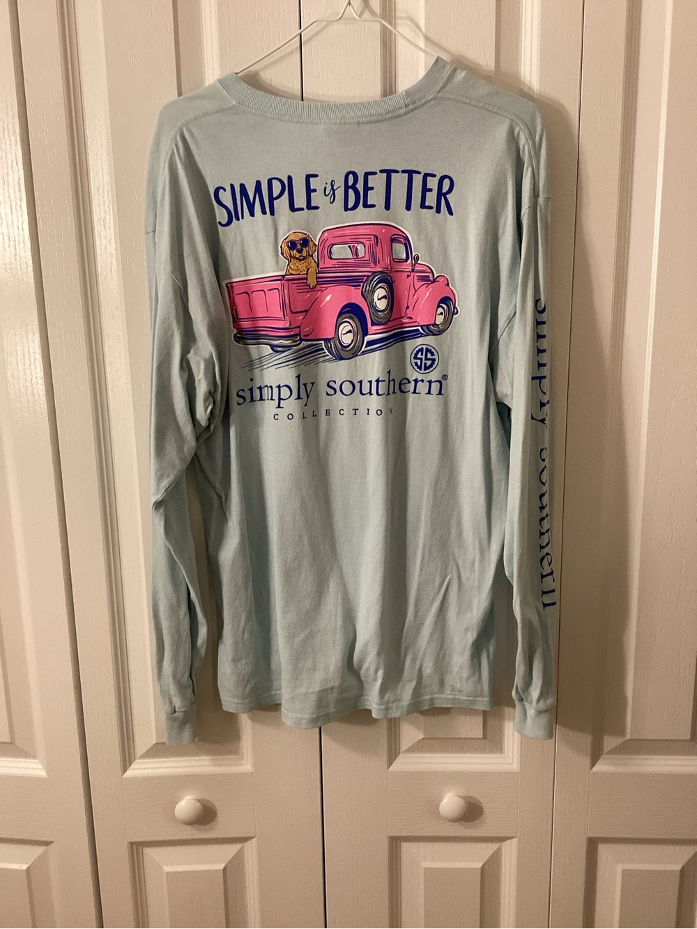 Simply Southern "Simple is Better" Long Sleeved Tee Sz Large - IEC